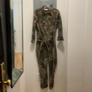 Lucky Brand camouflage jumpsuit